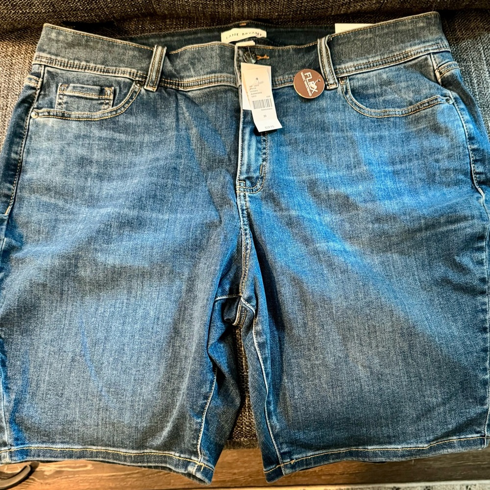 NWT Lane Bryant Denim Bermuda Shorts